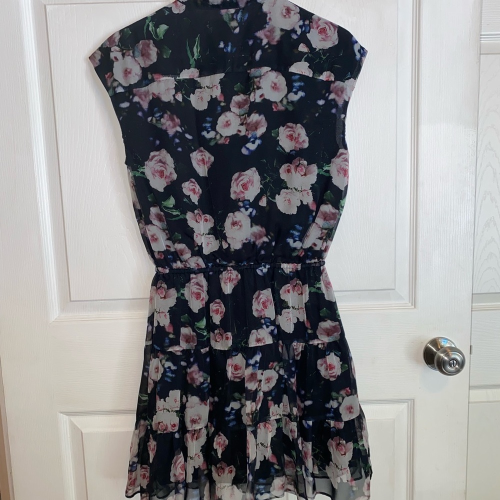 Rebecca Minkoff Black Floral Dress. - Picture 5 of 7